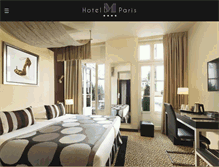 Tablet Screenshot of hotelmparis.com